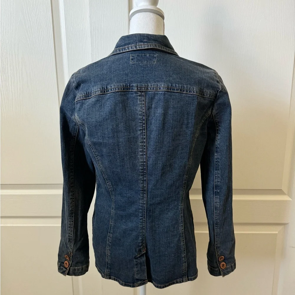 Levi's Strauss Classic Blue Denim Blazer Classic Tailored Fit - Picture 3 of 6